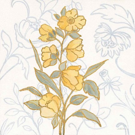 Framed Flower Sophistication II Print