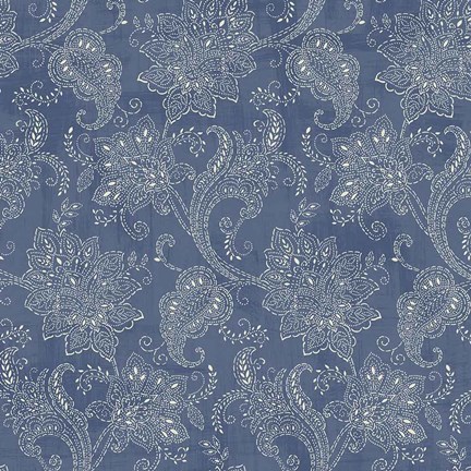 Framed Ornamental Paisley Pattern I Print