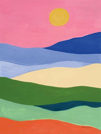 Framed Desert Landscape II Print