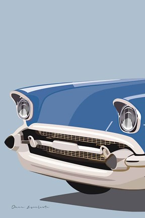 Framed American Vintage Car II Print