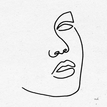 Framed Island Breeze I BW Print