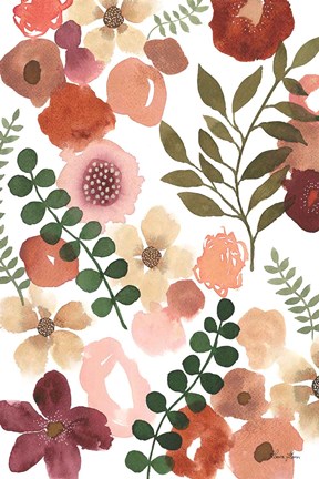 Framed Garden Dance III Print