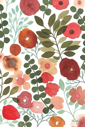 Framed Garden Dance II Print