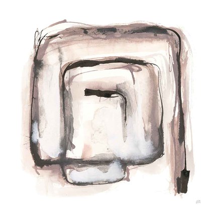 Framed Lost in Squares I Print