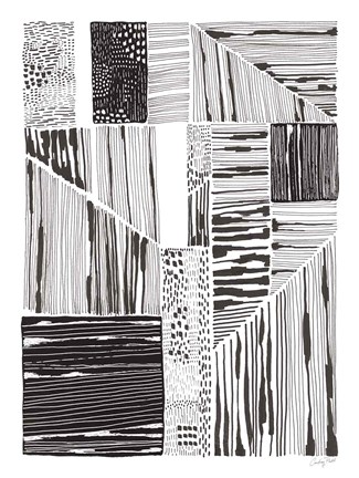 Framed Lined Up II Print