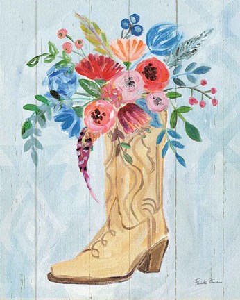 Framed Cowgirl II Print