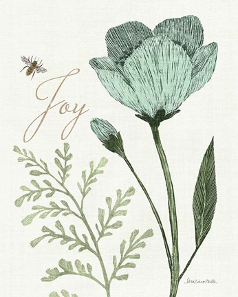 Framed Springtime I v2 Joy Print