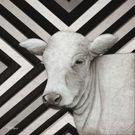 Framed January Cow II Print