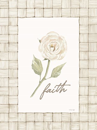 Framed Faith Flower Print