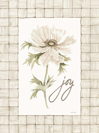 Framed Joy Flower Print