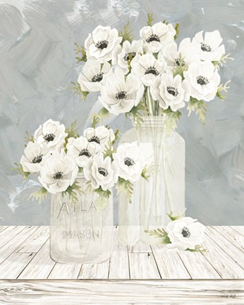 Framed Poppin&#39; Florals Print