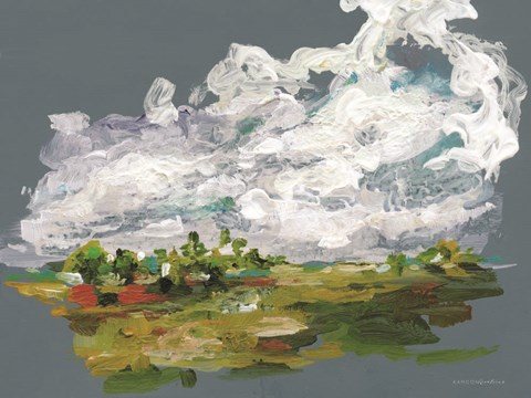 Framed Blue Gust Print