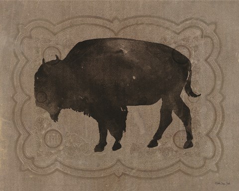 Framed Buffalo Impression 2 Print