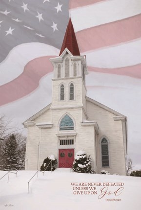 Framed We Are Never Defeated Print