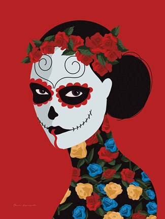 Framed Dia de Los Muertos II Print