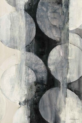 Framed Eclipse Neutral Vertical Print