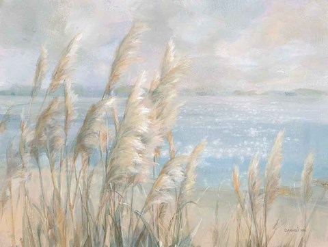 Framed Seaside Pampas Grass Print