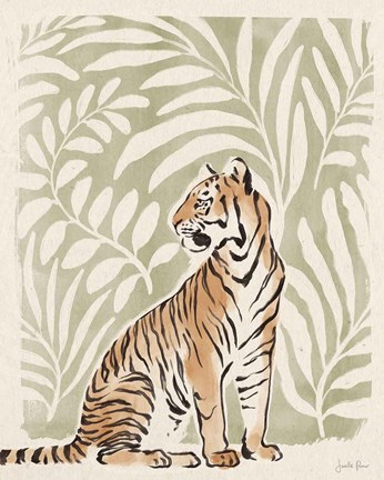 Framed Jungle Cats II Print