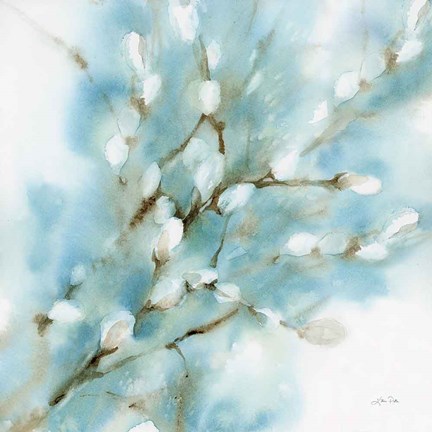 Framed Pussy Willows Square Print