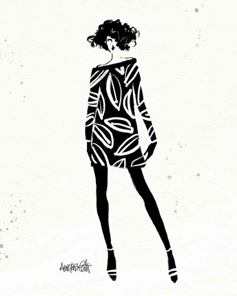 Framed Style Sketches IV Print