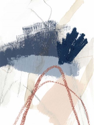 Framed Blue Shuffle III Print