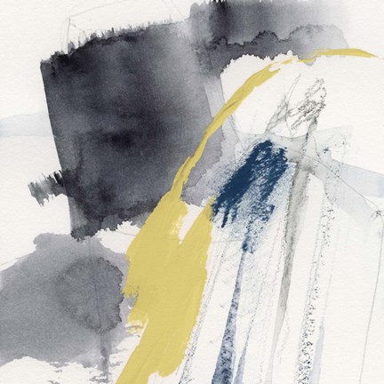 Framed Lemon and Indigo III Print