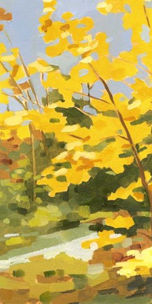 Framed Autumn Hike I Print