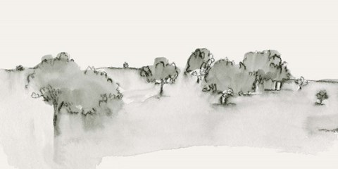 Framed Scenic Scribble I Print