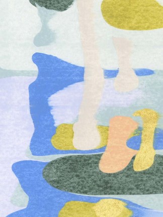 Framed Rorschach Rainbow II Print