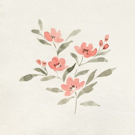 Framed Sweet Florals I Print