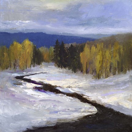 Framed Mountain Colors II Print