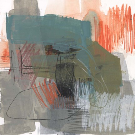 Framed Central Fuse I Print