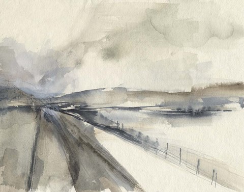 Framed Vanishing Pathway I Print