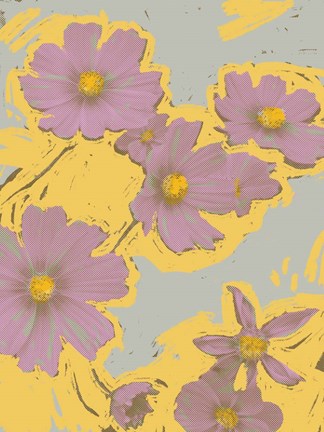 Framed Pop Art Floral II Print