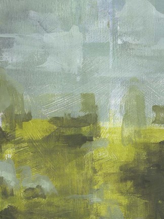 Framed Overgrown Greenway I Print