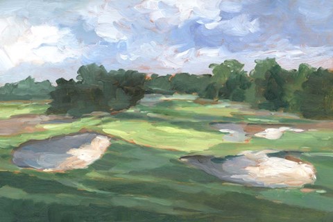 Framed Golf Course Study III Print