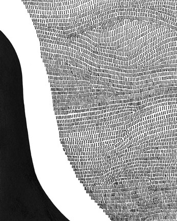 Framed Black &amp; White Abstract I Print