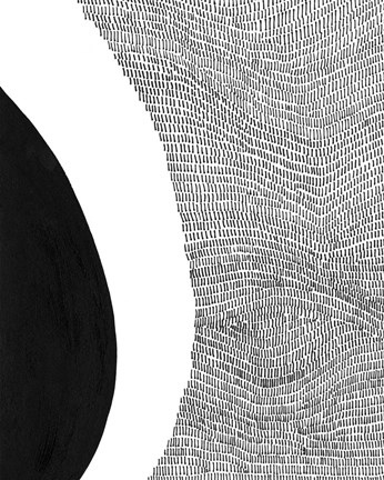 Framed Black &amp; White Abstract II Print