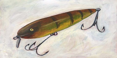 Framed Retro Fishing Lure II Print