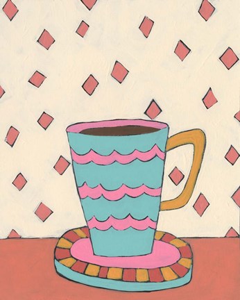 Framed Mid Morning Coffee I Print