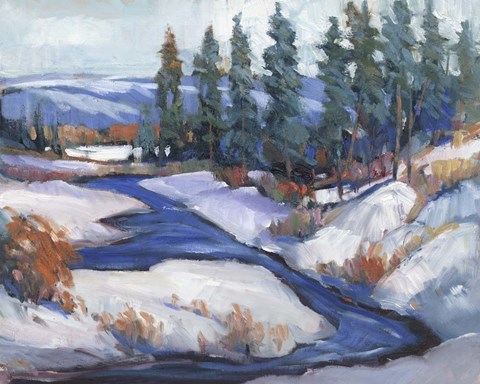 Framed First Snow I Print