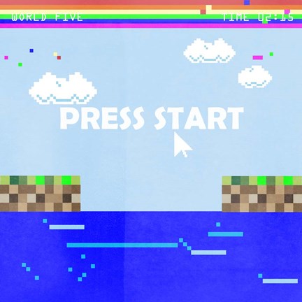 Framed Level Up II Print