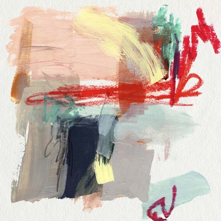 Framed Abstract Metro Maps I Print