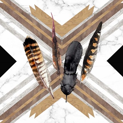 Framed Santa Fe Skulls IV Print