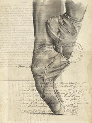 Framed On Pointe I Print