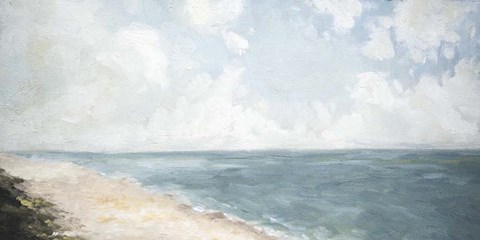 Framed Beach View Print