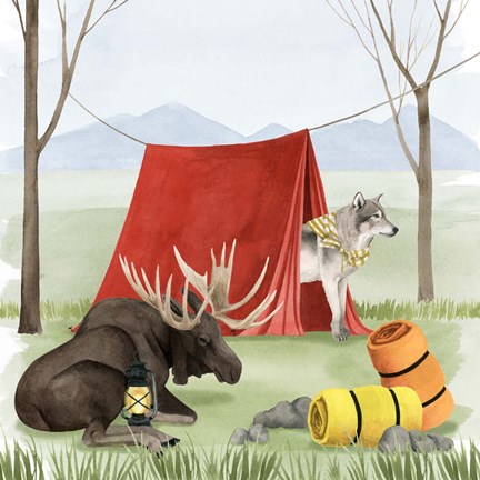 Framed Camp Crashers II Print