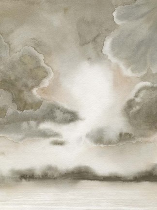 Framed Sepia Sky II Print