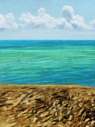 Framed Rocky Beachside I Print