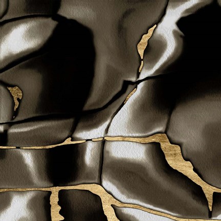 Framed Golden Shimmer III Print